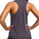 Women's Workout Tops Racerback Athletic Tank Tops Sleeveless Loose Fit Yoga Running Gym Shirts for Women Medium