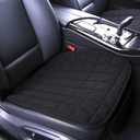 Suninbox Linen Seat Cover for Car,Bottom Seat Covers for Trucks,Car Seat Pad,Seat Cushion Breathable Ventilated Front Seat Only[Black]