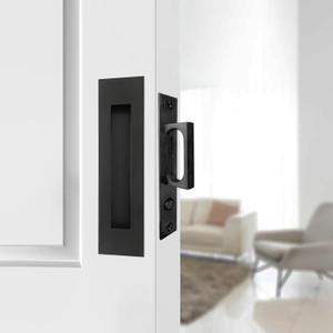 Recessed Finger Flush Pulls with Edge Pull - Suitable for Pocket Door,Closet Door,Sliding Doors, Barn Door Handle Hardware(Black, 4.72Inch) Recessed Finger Flush Pulls with Edge Pull - Suitable for Pocket Door,Closet Door,Sliding Doors, Barn Door Handle Hardware(Black, 4.72Inch)