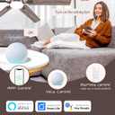 Minislak 52" Oil Rubbed Bronze Smart Ceiling Fan with Light via WiFi Alexa,6-Speeds Quiet DC Motor,Dimmable,Outdoor Antique Bronze Large Ceiling Fan for Living Room,Bedroom,Dual Finish 6 Blades