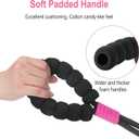 Double Dog Leash for Two Dogs,Dual Hands Free Dog Leashes,360 Swivel No Tangle Walking Leash,Soft Padded Handle,Adjustable Crossbody Waist Rope for Small Medium Large Dogs,Black