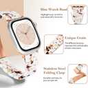 Bands Compatible with Apple Watch Band 38mm 40mm 41mm 42mm 44mm 45mm 49mm Women Slim Resin Band Bracelet Thin Lightweight Replacement Wristband for Watch Series 10 9 8 7/Series SE/6 5 4 3