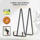 IPAME 16 Inch Heavy Duty Plate Stand (2 Pack) - Metal Display Easel for Large Plates, Picture Frames, Signs, Posters, Decorative Platters