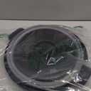 Microwave Splatter Cover for Food with Anti-scald Base Plate,Large Plastic & Silicone Vented Avoid Scalding Collapsible Guard Lid,Kitchen Essential Gadgets for Meal Prep-10.7 Inch (Black)