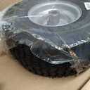 15x6.00-6nhs Lawn Mower Front Tire 4 Ply 15x6x6 Lawn Mower 570 Lbs Tire and Wheel with 3/4" Iron Bushing and 6 Spacers, Replacement for Garden Lawn Tractor Riding Lawn Mowers, 1 Pack (Silver)