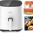 COSORI Air Fryer Pro LE 5-Qt Airfryer, With 20PCS paper liners, 10 Functions that Dry, Bake, Roast &Preheat, Shake Reminder, Up to 450, 85% Oil less, Compact, 130+ Recipes, Dishwasher Safe, White