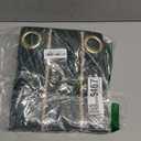 1 Pair American Luxury Retro Fish Bone Drapes Room Darkening Green and Gold Curtains for Living Room Bedroom (Green,54"x84")