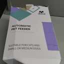 IMIPAW Automatic Cat Feeders, 3L Timed Cat Dry Food Dispenser, Dual Power Supply, Programmable Portion Size, Auto Pet Feeder for Cats and Small Dogs, (White)