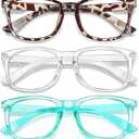 CHEERS DEVICES Reading Glasses for Women Men, Eyeglasses, Blue Light Readers for Men Women, Computer Eye Glasses, Cheaters - 5 Pair (0.75) (5 Pack Mix Color)