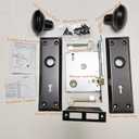 MaxxGeek Mortise Keyed Lock Set with Classic Knobs, Perfect for Replacing Broken Antique Door Knob Sets, Fits 1-3/8 in.-1-3/4 in. Interior Doors, Oil Rubbed Bronze, 1 Pack