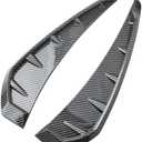 KACEPAR Universal Car Side Door Fender Vent Air Wing Cover Trim, Carbon Fiber