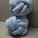 Namalu 2 Pieces Knot Ball Pillows Round Plush Aesthetic Cushion Pillows Soft Stress Relieving Cute Decorative Knotted Pillows for Kids Bed Sofa Bedroom Decor (Sky Blue, 7.87 Inches)