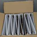 SUNEE 3 Ring Binder 1 Inch 12 Pack, Clear View Binder Bulk Three Ring PVC-Free (Fit 8.5x11 Inches) for School or Office Supplies, White