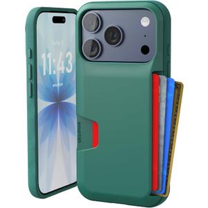 Smartish iPhone 17 Pro Wallet Case - Wallet Slayer Vol. 1 [Slim + Protective] Credit Card Holder - Drop Tested Hidden Credit Card Slot Cover for Apple iPhone 17 Pro - So Jaded