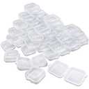 50Packs Small Clear Storage Containers,Mixed Empty Mini