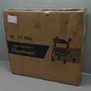 Heavy-Duty Aluminum Rolling Walker - Foldable Rollator Walkers with Seat for Seniors, 450 lb Capacity, 8'' Wheels, 18" Big Seat, 6-Position Adjustable Height(Purple)