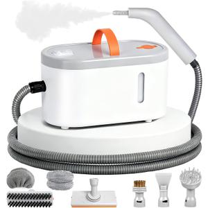 Steam Cleaner for Home - Portable Handheld Steamer for Cleaning With 15s Heat-UP, 0.78 Quarts Tank,9 Accessories - Clean Grease,Automotive wheels and interior trim,Grout, Tile, Floor, Couch, Carpets