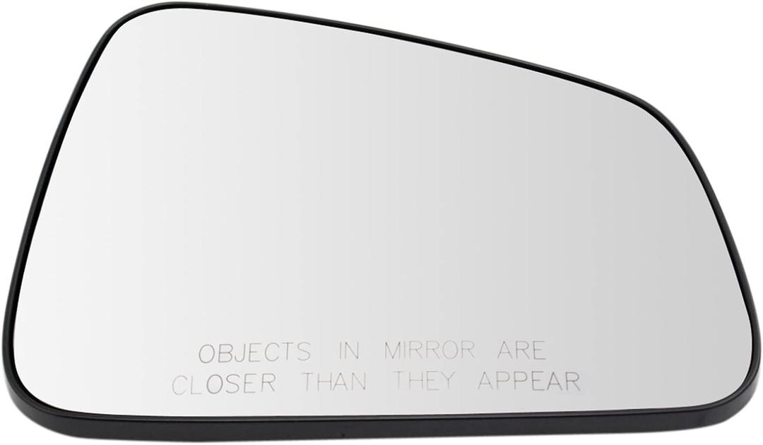 TRQ Passenger Side Mirror Glass with Backing Plate Heated Compatible with 2017-2021 Buick Encore 2017-2022 Chevrolet Trax