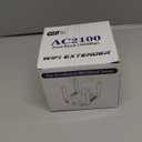 2100Mbps WiFi Extender -AC2100 WiFi Extender Signal Booster with Gigabit Ethernet Port, WiFi Booster Dual-Band(5.8G&2.4G) Coverage to 12888 sp.ft, Faster Speed, Compatible with Multiple Devices