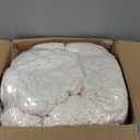 Bear Claw Shaped Bean Bag Sofa with Ottoman, Bean Bag Chair for Adults and Kids, Soft Stuffed Lazy Floor Sofa Chair with Supportive Filling, Comfy Single Couch for Living Room, Bedroom, Apartment (White)