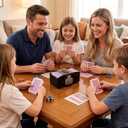 FEIERYA Automatic Card Shuffler 2/1/4/6 Deck,Battery-Operated Electric UNO Poker Shuffler,Playing Card Shuffler for Home Card Game,Travel