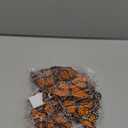 24 Pcs Monarch Butterfly Decorations 4 Size Artificial Monarch Feather Fake Butterfly Picks Crafts with Wire for Wall Flower Pot Spring Floral Party Home Decor(Orange)