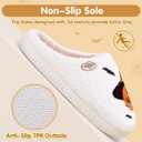 Heart Slippers for Women, Valentines Day House Slippers Christmas Slippers for Women Men, Cute Soft Plush Fluffy Heart Slippers, Fuzzy Warm House Shoes, Cozy Slip-on Memory Foam Home Slippers Gifts (White)