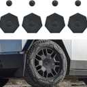 Wheel Hub Center Caps Compatible for Tesla Cybertruck Accessories Full Coverage Cybertruck Wheel Caps ABS Hubcaps Wheel Cover Caps, Only Compatible with All Terrain Tires