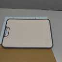 Stainless Steel Cutting Boards for Kitchen, Non Toxic Double Sided Cutting Board, 2-in-1 Wheat Straw PP, Large Chopping Board for Meat and Fruit, Non-Slip, Gifts for Housewarming 1611