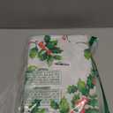 Elrene Home Fashions Vintage Holly Scalloped Edge Border Christmas/Holiday Wrinkle Resistant Rectangle Dining Tablecloth, 60"x84"