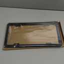 Premium Matte Black License Plate Frame, Solid Rust-Proof Aluminum Holder with 4 Holes, Universal Car Frame for Women and Man