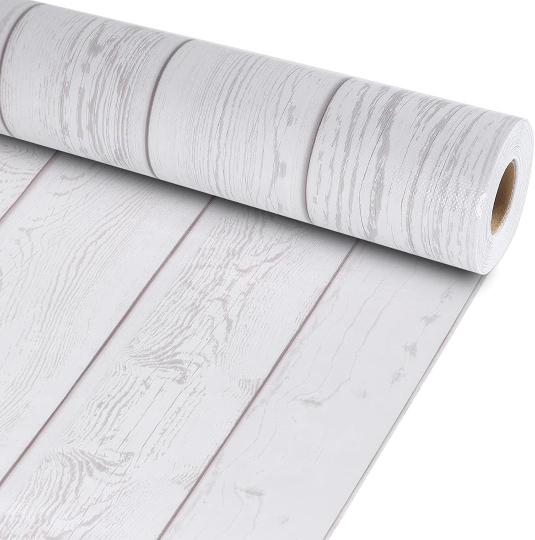 White Wood Bulletin Board Roll Reusable Waterproof Erasable Bulletin Board Fade Resistant Wrinkle Resistant Poster Non-Woven Fabric Bulletin Board Roll for Classroom Decor Wrap Crafts 15.55" x20ft