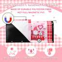 Menkxi 3 Pcs Easter Mailbox Covers 21 x 18 Inch Easter Magnetic Mailbox Covers Wraps Post Letter Box Cover for Outdoor Garden