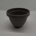 The HC Companies Rings Flower Planter - Self Watering Plant Pots for Herbs & More - Round Lightweight Outdoor & Indoor Planter (10" Gray, Pack of 1)