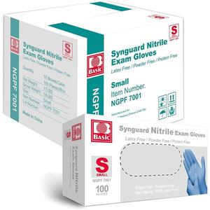 Medical Blue Nitrile Exam Gloves, Latex-Free & Powder-Free Food-Safe House Cleaning Disposable Glove (1000 Pcs)