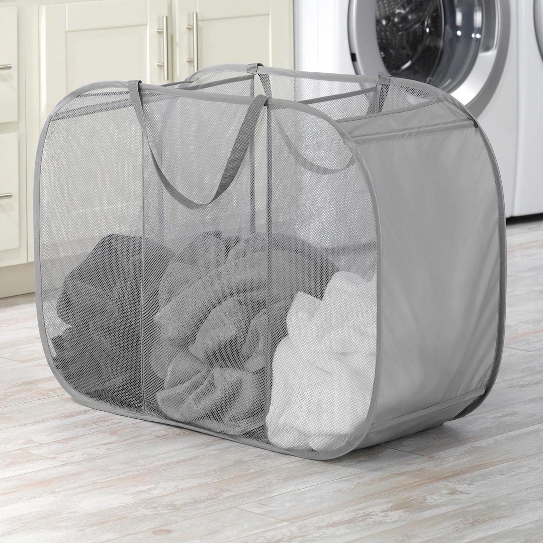 Whitmor Pop & Fold Laundry Sorter - Paloma Gray