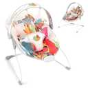 Baby Bouncer for Infant, Baby Bouncer seat,Electric Infant Bouncers with Music for Babies 0-6 Months Up to 20 lbs, Critter Party Baby Bouncer
