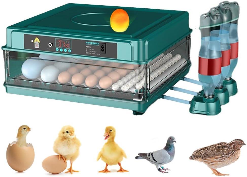 Automatic Egg Incubator 12-38 Egg Digital Poultry Hatcher Machine ith Automatic Egg Turning, Temperature & Humidity Control, Efficient LED Lighting for Chicken Geese Ducks Pigeons Quails (38 Eggs)