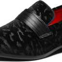 Bruno Marc Boys Dress Shoes Slip-on Loafers Formal Tuxedo Shoes, Size 1 Little Kid, Black