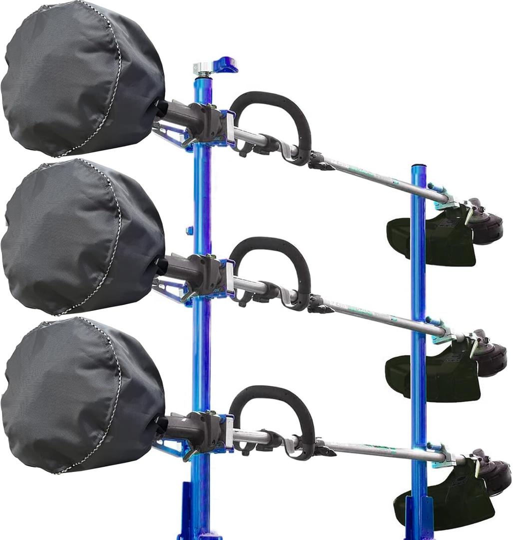 Waterproof Trimmer Cover and Engine Waterproof Cover are Suitable for Trimming Machine, Lawn Mower, Electric Saw, Hedge and Rod Saw. 600D Heavy Oxford Cloth 12D x 15.6h inch3pack (grey-600D3pack)