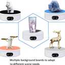 YVV Electric Rotating Display Stand 360Automatic Mute Photography Rotating Turntable Stand,Cup Display Turner Stand, Rotating Base for Glitter Tumblers Making Supplies Spinner, Record Video 16CM