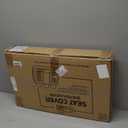 FH Group Universal Fit Back Seat Faux Leather Car Seat Cover, Rear Seat Covers for Cars with Rear Split Bench, Car Interior Accessories for SUV, Sedan, Van, Gray