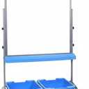 LUXOR Classroom Chart Stand with Storage Bins 49"W x 38"H