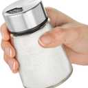 Salt Shaker or Pepper Shaker with Adjustable Pour Holes - Stainless Steel Spice Dispenser - Perfect for Pink Himalayan, Table Salt, Black and White Pepper