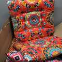 Menkxi 6 Pcs Bohemian Floor Pillows Seating 15 Inch Boho Floor Cushions Sitting Pillows Square Yoga Mandala Meditation Pouf for Living Room Balcony Office Tatami(Classic)