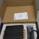 Fosi Audio HT4S Bluetooth Amplifier for Outdoor Speakers, 4 Channel Power Amp for Home Theater, Outdoor Gathering, 4.1/5.0 Ch Stereo Home Audio Receiver, Supports AUX/Optical Input with Remote Control