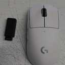 Logitech G PRO X SUPERLIGHT Wireless Gaming Mouse, Ultra-Lightweight, HERO 25K Sensor, 25,600 DPI, 5 Programmable Buttons, Long Battery Life, Compatible with PC / Mac - White