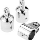 Pair of Bimini Top Jaw Slide , O.D.20/22/25/32mm Marine Stainless Steel 316 Top Jaw Slide Cap Bimini Railing Fitting for Yacht Boat Hardware (32mm 1 1/4inch)