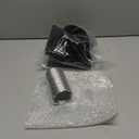 Gisafai 4" Outside Dryer Vent Cover for Exterior Walls Exhaust Vent Cap with Removable Extension Pipe Stainless Steel Hood Cushioned Non Return Flap with Sealing Gasket Grille Screen (Black)