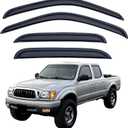 Rain Guards Compatible with 2001-2004 Toyota Tacoma Crew Cab, Acrylic Slim Style Window Visor Rain Guard, Side Window Deector for Toyota Tacoma Accessories 4 Pieces, 2002 2003